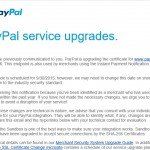 IMMEDIATE ATTENTION REQUIRED: PayPal service upgrades